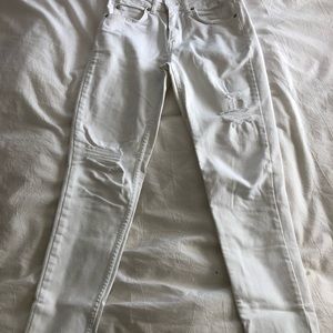 Levi’s white 721 vintage high rise skinny jeans